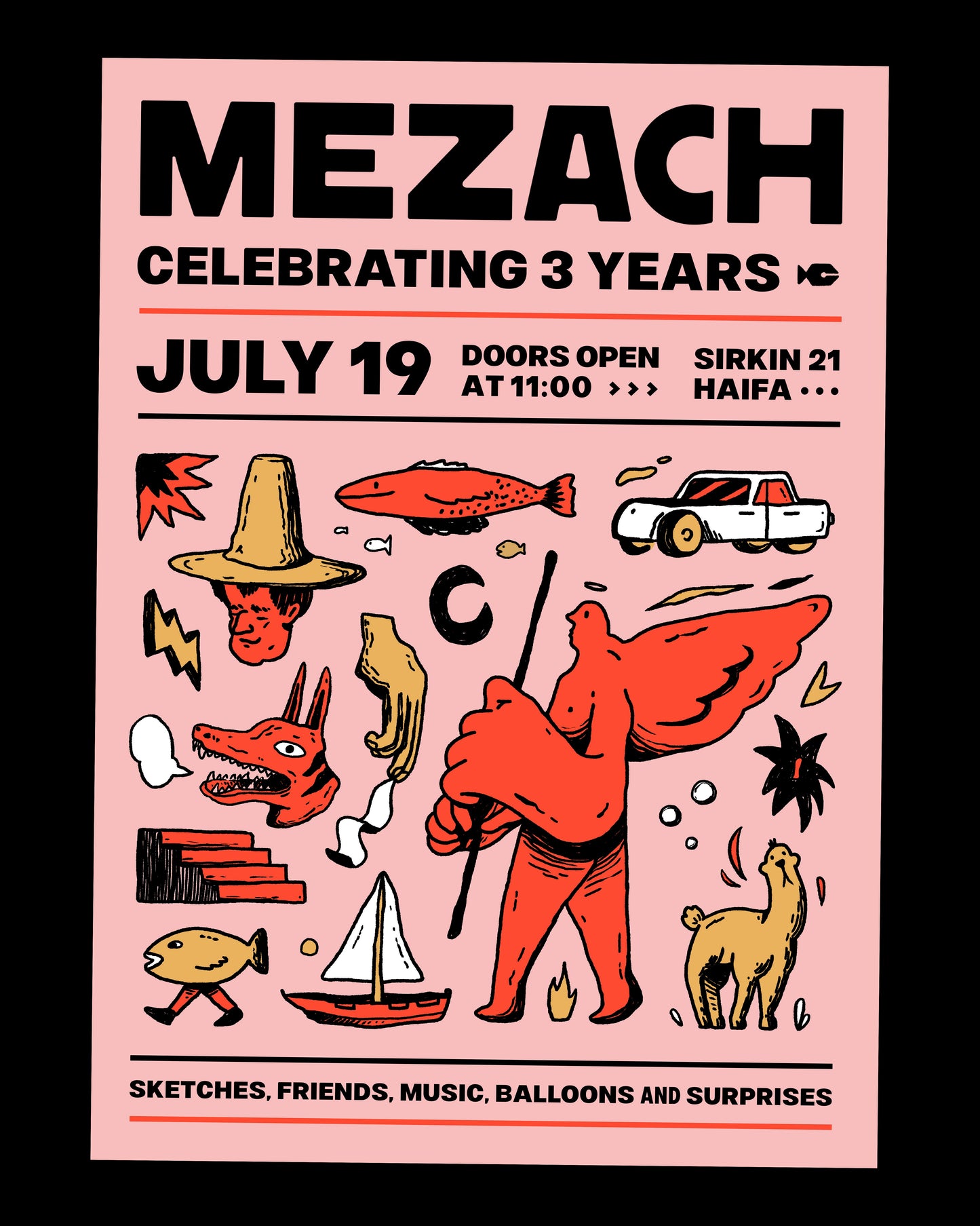 MEZACH - Celebrating 3 Years Print
