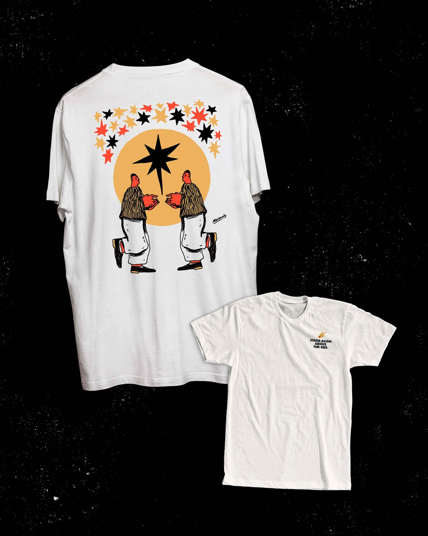 MEZACH T-shirt - Stars Align Above the Sea