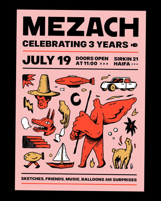MEZACH - Celebrating 3 Years Print