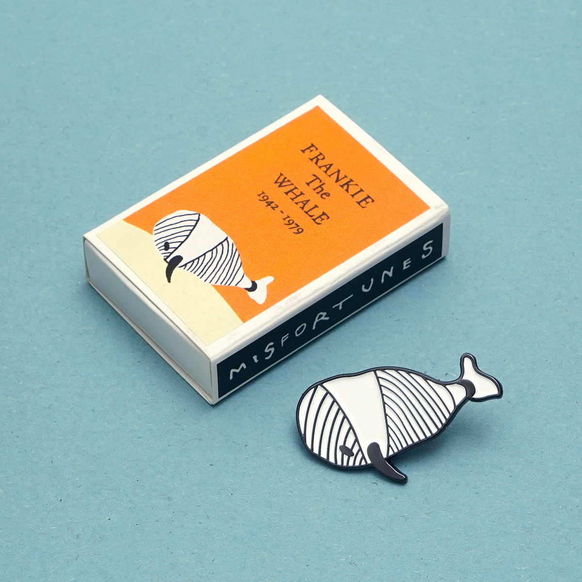 Frankie The Whale Enamel Pin - Noa Goffer