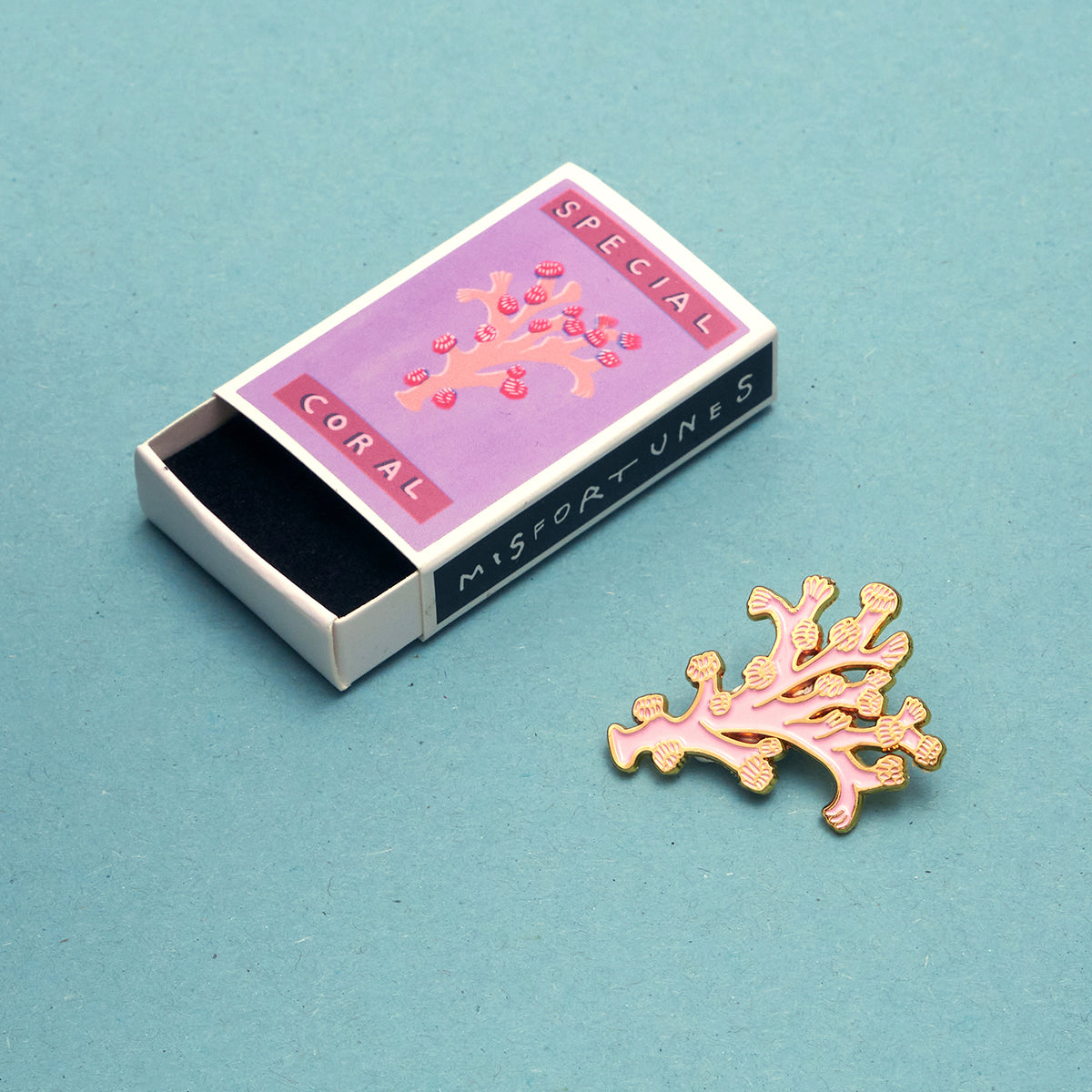 Special Coral Enamel Pin - Noa Goffer