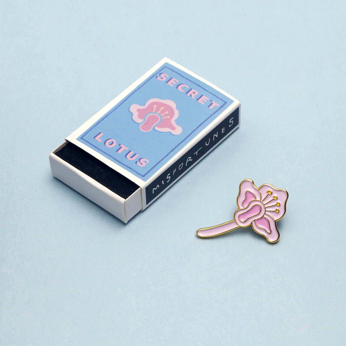 Secret Lotus Enamel Pin - Noa Goffer