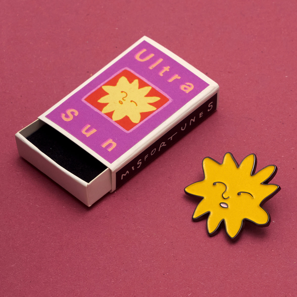 Ultra Sun Enamel Pin - Noa Goffer