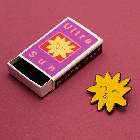 Ultra Sun Enamel Pin - Noa Goffer
